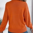 thumbnail image 5 of Wdgfv Women's Oversized Cashmere Crewneck Pullover Sweater Elegant Women's Winter Pullover Sweater Soft Casual Comfort Round Neck Openwork Long Sleeve Top, 5 of 9