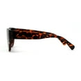 thumbnail image 4 of Womens Luxury Chic Squared Cat Eye Sunglasses Tortoise Brown, 4 of 4