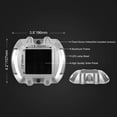 thumbnail image 5 of Luz solar para cubierta, luz LED para caminos, luz para muelles con energía solar, señal impermeable IP68 para exteriores, utilizada para escalones, aceras, escaleras, botes, jardín, pasarelas en el suelo, patio (amarillo, 1 bolsa) BR Rojo Verde, 5 of 5