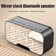 thumbnail image 5 of Despertador Portátil Con Transmisión De Voz Con Altavoz De Tarjeta Bluetooth Inalámbrico Y Radio Fm Reloj Despertador Con Espejo Led Manos Libres Eigraketly HA040716-02, 5 of 6