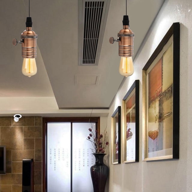 Accesorios Colgantes Con Soporte E27 Estilo Retro Base
