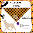 thumbnail image 5 of Halloween Dog Bandanas 2 Pack, Reversible Puppy Triangle Bibs Handkerchief Orange Bat, Holiday Dog Bandana for Boy and Girl, Pet Scarf for Small Medium Large Dogs Cats, Plaid XL, 5 of 5