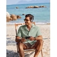 thumbnail image 3 of COOFANDY Men's Button Down Shirt Short Sleeve Casual Stylish No Tuck Shirt for Men, 3 of 6