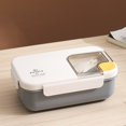 thumbnail image 1 of AMERTEER Bento Box 1 Set Meal Preservation Leak-proof Useful Stainless Steel Liner Lunch Box Utensil Set, 1 of 4
