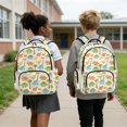 thumbnail image 5 of Whosucclay Cartoon Dinosaur Design Student Daypack with Lightweight Multi-Pockets Rucksack, Adjustable Straps Satchel Stylish 17 Inches School Bag for Travel, 5 of 8