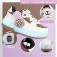 thumbnail image 3 of KOFUBOKE Roller Skate Shoes, Roller Skates and Sneakers 2 in 1, Shoes with Wheels for Girls and Boys, 3 of 6