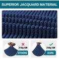 thumbnail image 3 of Stretch Jacquard Chair Seat Covers Seat Covers for Dining Room Chair Covers Chair Seat Slipcovers Removable Washable Chair Seat Cushion Slipcovers for Dining Room (6 Pack, Navy), 3 of 7