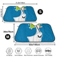 thumbnail image 3 of Uemuo Goose Holding an Umbrella Pattern Accordion Car Windshield Sun Shade, Foldable Reflective Sun Visor for Car, Reflector Windshield Sunshade-Medium, 3 of 7
