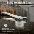 thumbnail image 6 of Spencer Large Potato Ricer Heavy Duty Stainless Steel Potato Masher, Press and Mash Kitchen Gadget For Potatoes, Fruits, Vegetables, Baby Food, 6 of 9