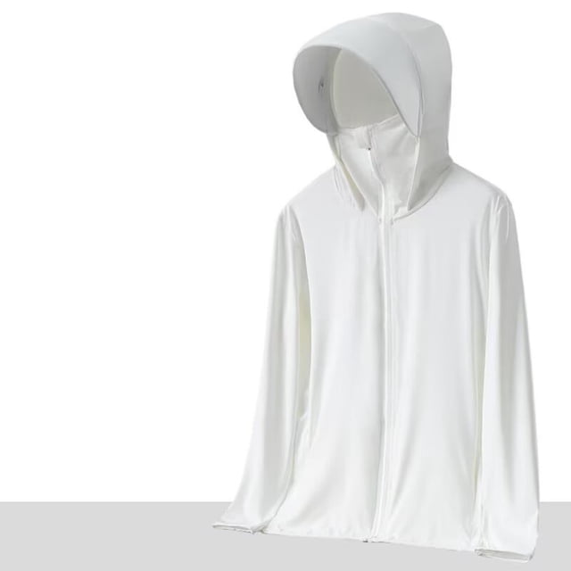 EGNMCR Veste Décontractée à Manches Longues et à Capuche pour Femmes, Couleur Unie, Fine et Respirante, Protection Solaire, Veste Décontractée à Manches Longues en polyester