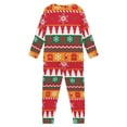 thumbnail image 3 of Renewold Durable Pajamas for Kids Christmas Gifts Aztec Southwest Snowflake Long Sleeve Top & Pants Set of 2 Loose Multi-Season Home Daily Wear Pjs Sleepwear Size 5-6, 3 of 5