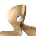 thumbnail image 4 of Benzara BM205268 Aluminum Sculpture with Twisted Pattern & Round Base, Gold, 4 of 4