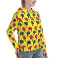 thumbnail image 6 of Kdxio Colorful Ping Pong Print Womens Oversized Hoodies Sweatshirts Hooded Pullover Tops Sweaters Casual-Small, 6 of 7