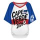 thumbnail image 4 of Women's Football Graphic T-Shirt, Soccer Fans V-Neck Short Sleeve T-Shirt with Print, Soft Lightweight Soccer Apparel Shows Player Number for Soccer Tournament 2026 Navy Size: 2XL, 4 of 5
