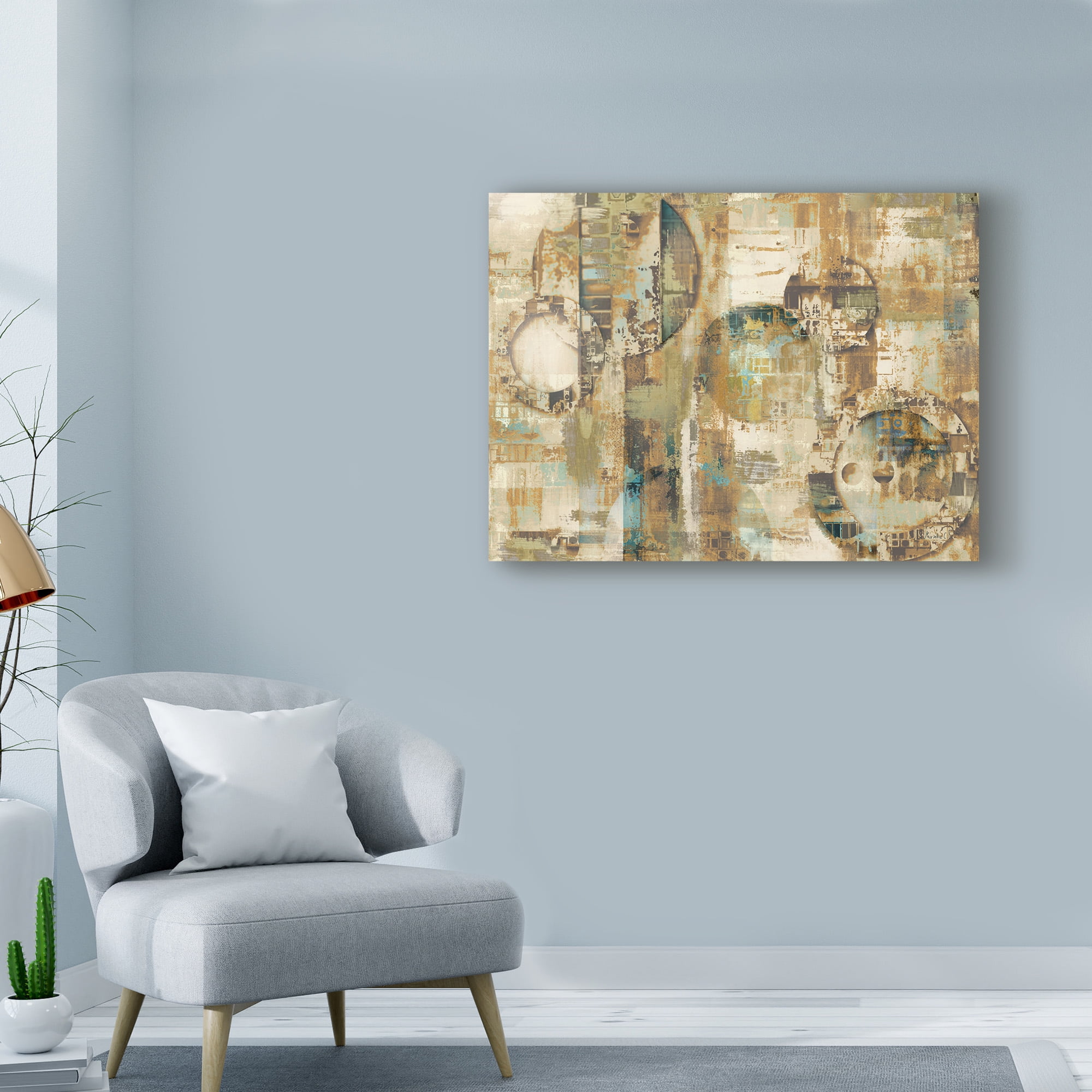 Trademark Fine Art 'Abstract Beige' Canvas Art by Marietta Cohen Art And Design