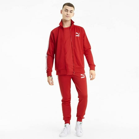 PUMA Mens Standard Iconic T7 Track Jacket RED-L