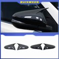thumbnail image 2 of 2pcs White Car Rear View Mirror Cover Left Accessories For Toyota RAV4 2013-2019 Left Side Rear View Wing Mirror Cover Cap Carbon fiber pattern, 2 of 6