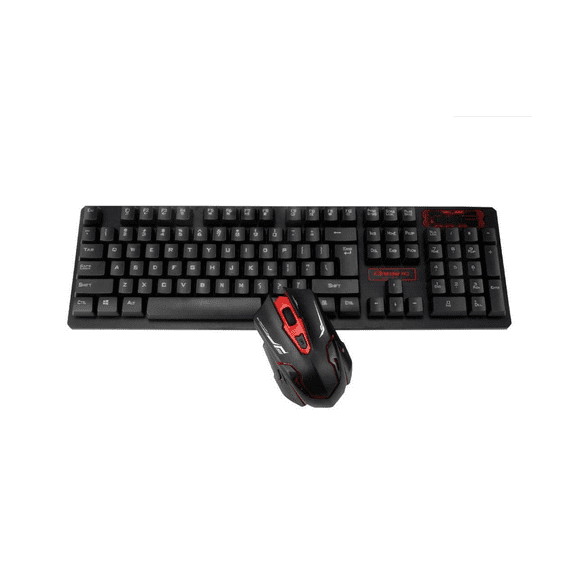 HK6500 S-Shaped Ergonomic Lights 2.4G HK6500 112 Keys Computer Wireless Gaming Keyboard Anti-Violence USB Wireless Mice Mouse Combo Set