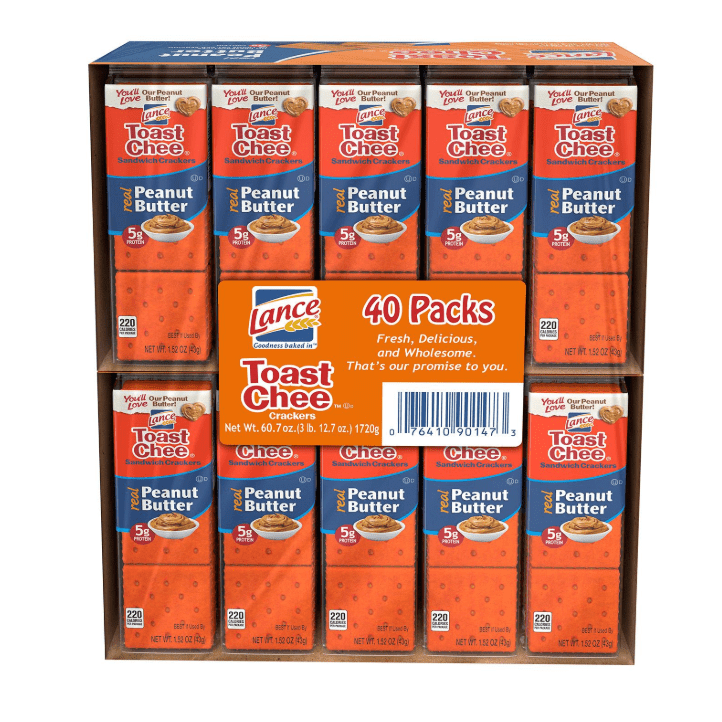 Lance ToastChee Peanut Butter Crackers (1.52 oz., 40 ct.)
