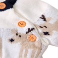 thumbnail image 4 of Combinaison de Noël Bébé en Tricot Cerf Imprimé Col à Manches Longues Romper, 4 of 6