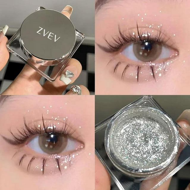 Monochrome Eyeshadow Glitter Sequin Shiny Convenient Eyeshadow Palette