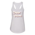 thumbnail image 2 of Wild Bobby Retro Cheer Mom Girl Sports Women Racerback Tank Top, White, Large, 2 of 5