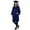 Dark Blue, variant on Matte Unisex Cap and Gown Set with Tassel and 2026 Year Charm for High School and College Graduation Ceremony