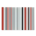 thumbnail image 1 of Vintage Cutting Board, Stripes in Different Sizes Retro Style Abstract Lines Old Fashioned, Decorative Tempered Glass Cutting and Serving Board, Large Size, Vermilion Pale Grey, by Ambesonne, 1 of 1
