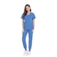 thumbnail image 1 of Traje quirúrgico de cuello dividido para mujer, ropa de mano con cepillo elástico para hospital, ropa de trabajo de enfermera de manga corta con estampado, 1 of 6