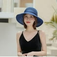 thumbnail image 3 of YooGuoGuo Crochet Organza Flower Straw Sun Hat for Women,French Derby Tea Party Hat Kentucky Church Hat Summer Beach, 3 of 7