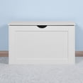 thumbnail image 6 of Tcbosik Entryway Bench with Flip-Open Top, Wood Toy Storage Box with 2 Safety Hinges for Hallway Living Room Bedroom, White, 6 of 10