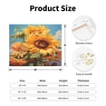 thumbnail image 2 of Logiee Sunflower Blue Sky Print Canvas Wall Art ,Art Poster,Canvas Decorative Picture,Decor Wall Pictures for Living Room Bedroom Bathroom,Ready to Hang, 2 of 6