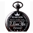 thumbnail image 1 of Regalo de reloj de bolsillo para hijo - Nunca olvides esto, te amo TUNC Sencillez, 1 of 5