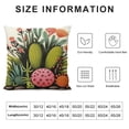 thumbnail image 5 of HENGT  Cactus Decorative Throw Pillow Covers Tropical Plantsquare Pillow Cases Summer Decorations Outdoor Sofa Couch Home Bed Decor Cushion, 5 of 5
