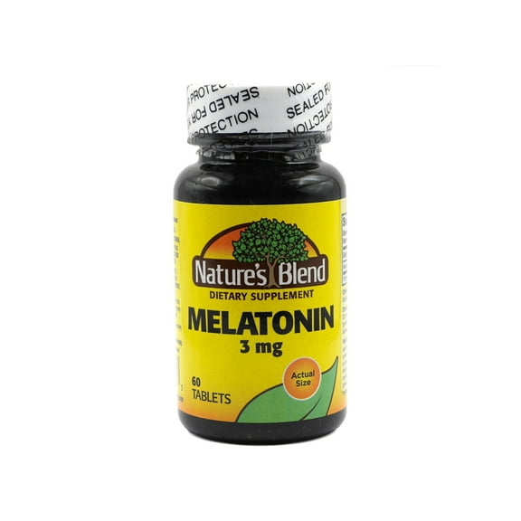 Nature's Blend Melatonin Tablets, 3 mg, 60 Count