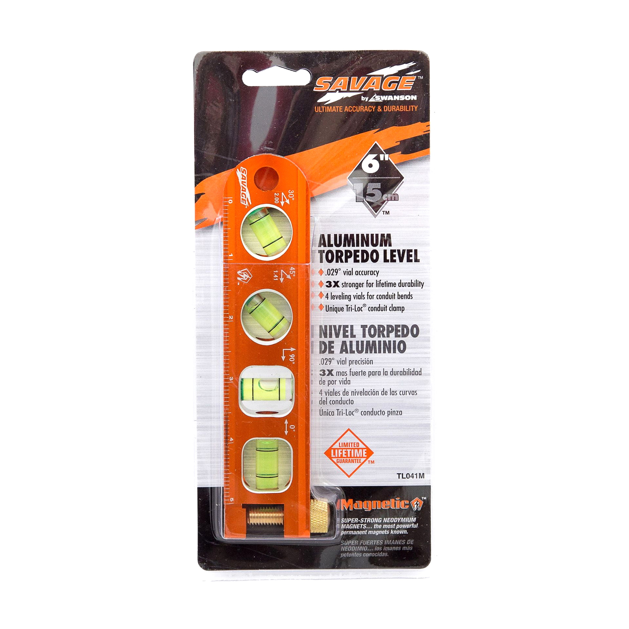 Swanson Savage 6" Torpedo Level with Magnet photo 2