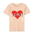 thumbnail image 4 of T-Shirt à Manches Courtes Col Rond Imprimé pour Femmes Doux Extensible Décontracté Usage Quotidien 95 % Polyester 5 % Spandex Lavable en Machine, 4 of 8