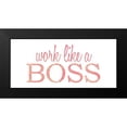 thumbnail image 2 of Kimberly, Allen 24x13 Black Modern Framed Museum Art Print Titled - Work Like a Boss, 2 of 5