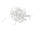 thumbnail image 1 of simhoa 50 Piece Engraved Curved Tube Noodle Beads Jewelry Making 25x2mm white, 1 of 8