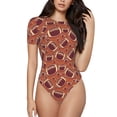 thumbnail image 2 of Picia American Football1 Womens One Piece Swimsuits Modest Tummy Control Bathing Suits Lace Up Slimming Swim Suit-X-Large, 2 of 9