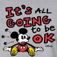 thumbnail image 3 of Disney - Mickey Mouse - It's All Going to be OK - Juniors Cropped Cotton Blend T-Shirt, 3 of 5