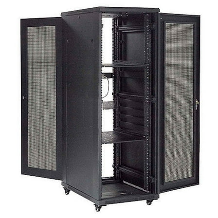 37U Network Server Data Rack Enclosure Cabinet with Vented Doors, Unassembled