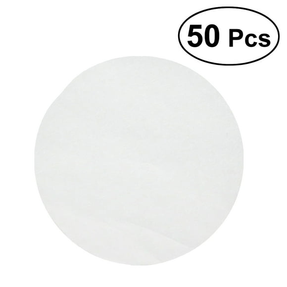 KAKOWELY 50 Pcs 9.5 Inch Round Parchment Paper Non-Stick Baking Paper Liners Cake Pans Circle for Round Baking Pans,9.45"X9.45"(LxW)