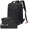 thumbnail image 1 of Mochila de viaje BANGE Carry On de 35 litros para portátil de 17,3" negra, 1 of 7