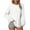 White, variant on gakvbuo Long Sleeve Tunic Tops for Women Women's New Lace Sleeve Round Neck Cover Line Solid Color Casual Blouse
