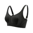 thumbnail image 2 of Ahuyic Womens Bra,Summer Plus Size Bra,Womens Push-up Breathable Underwear Daily Bras Daily Bras,Black,XXXXL, 2 of 5