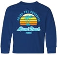 thumbnail image 3 of Inktastic Summer Enjoy the Sunshine Miami Beach Florida in Blue Long Sleeve Youth T-Shirt, 3 of 5