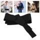 thumbnail image 3 of Cinturón ancho de kimono japonés: Cinturón de tela para hombre para trajes tradicionales - Cinturón de kimono para fiestas, ceremonias y salidas informales, 3 of 5