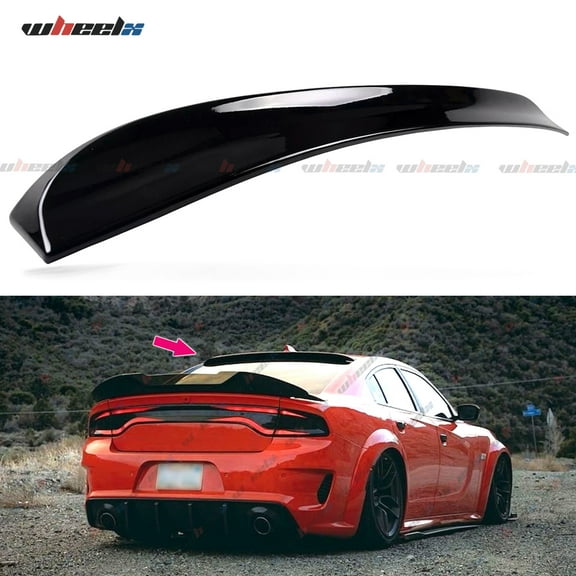 Rear Window Rooftop Spoiler Compatible with 2015-2023 Dodge Charger All Model, Duckbill Style Wing Fits for 15-23 GT Pursuit R/T SRT SRT8 SXT Scat Pack SE Enforcer Daytona (Glossy Black)