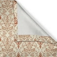 thumbnail image 4 of Ambesonne Antique Grommet Curtain Single Panel, Byzantine Retro Floral, 50"x60", Cream and Burnt Orange, 4 of 5